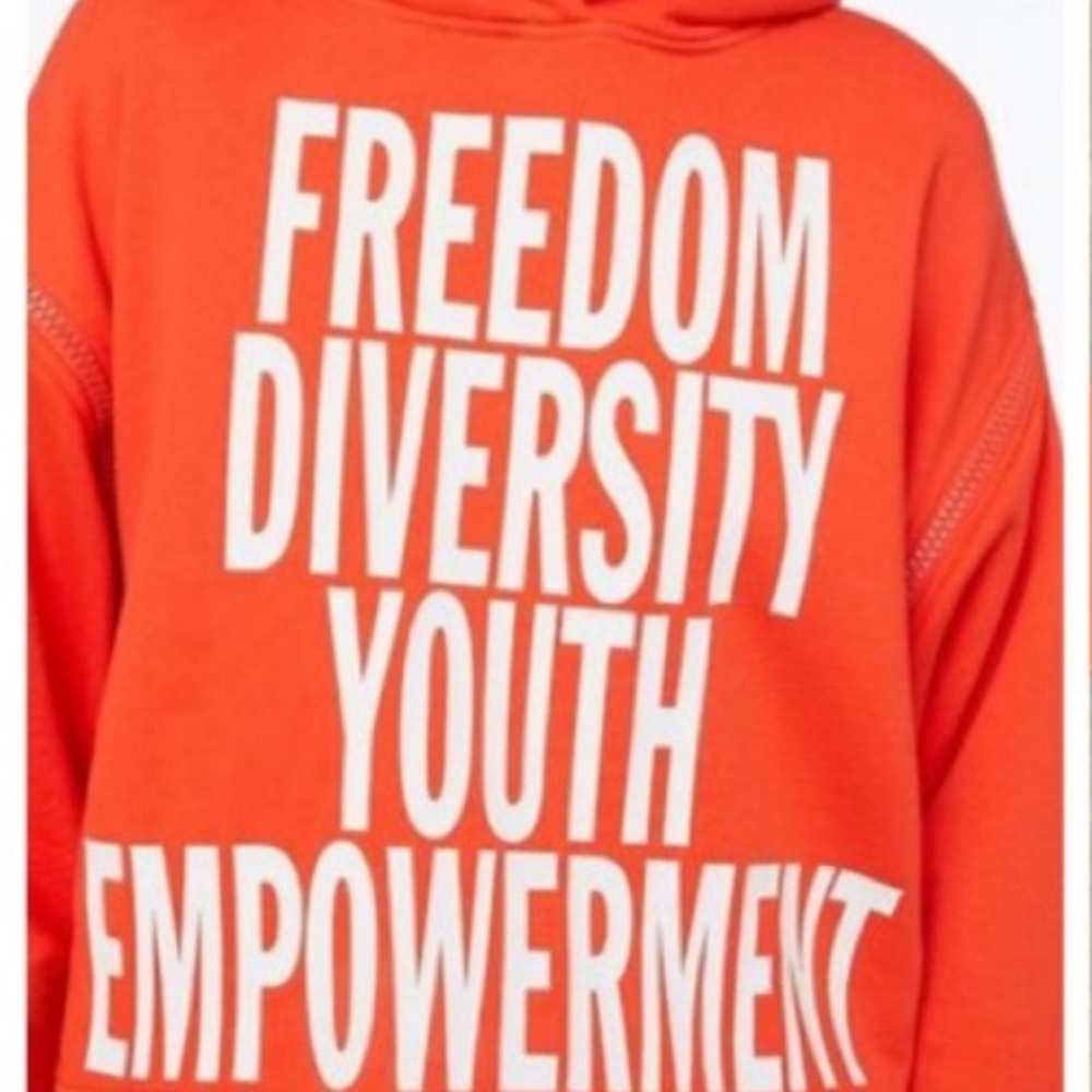FRAME SWEATSHIRT ORANGE SIZE SMALL - Picture 2 of 4